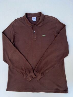 🐻EUC men’s Lacoste l/s polo🐻